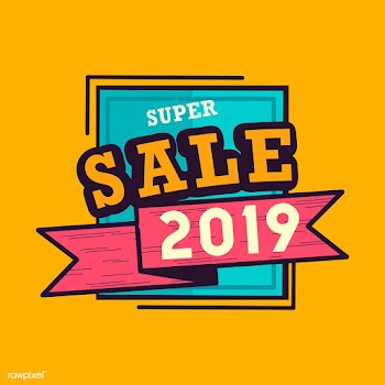 2019 super sale badge vector | Free stock vector - 532699