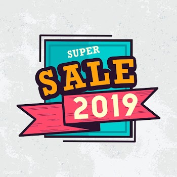 2019 super sale badge vector | Free stock vector - 532746