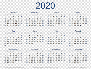 2020 Calendar PNG Download Image