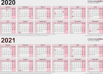 2020 Calendar PNG Image Transparent Background