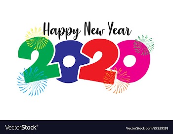 2020 happy new year vector image