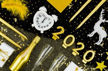 2020 new year celebration clock Free Photo