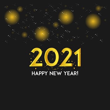 2021 Golden Bokeh New Year