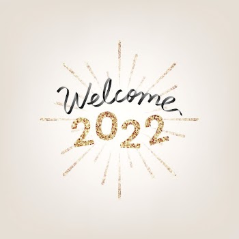 2022 gold glitter welcome new | Free PSD - rawpixel