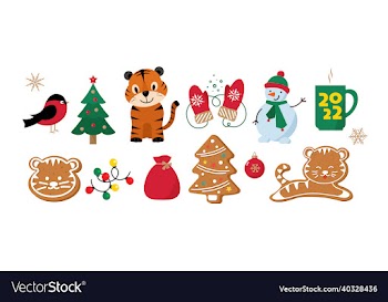 2022 new year flat set happy new year year