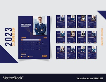 2023 calendar minimalist template or calendar a4