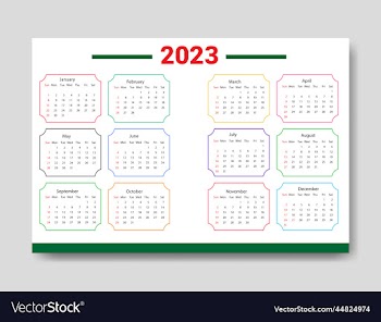 2023 calendar template clean and unique calendar