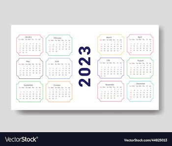 2023 calendar template clean calendar template