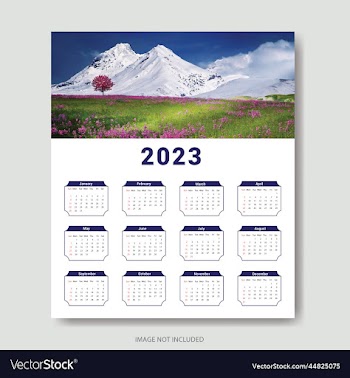 2023 calendar template clean calendar template