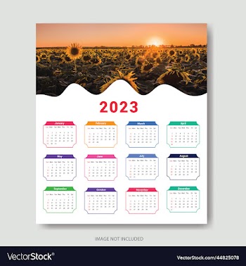 2023 calendar template clean calendar template