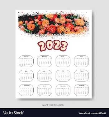 2023 calendar template clean calendar template