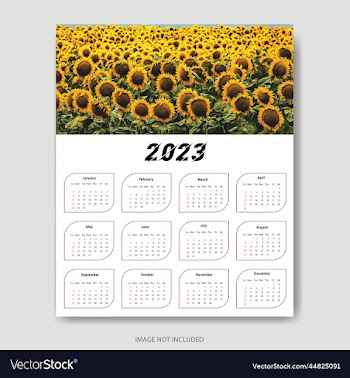 2023 calendar template clean calendar template