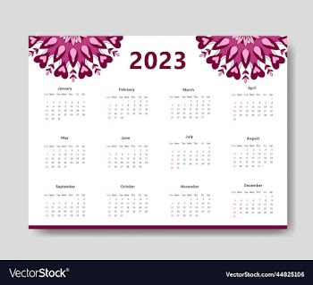 2023 calendar template clean calendar template