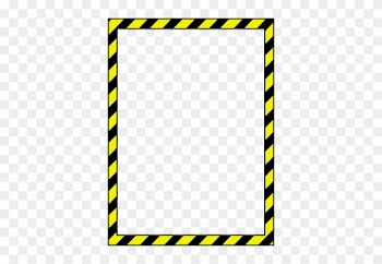 2106 Certificate Frame Border Clip Art Public Domain - Caution Border