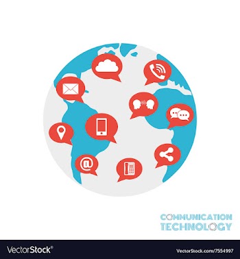 224world communication vector image
