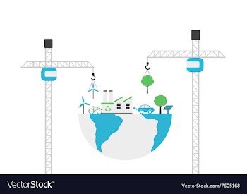 233environment construction vector image