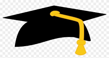 24 - Black And Gold Graduation Cap