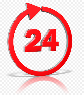 24-hour clock Time Clip art - 24 HOURS png download - 1418*1600 ...