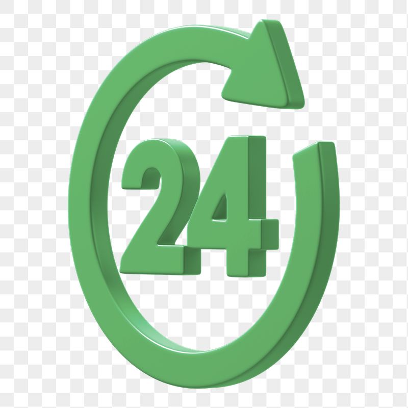 24 hours sign png 3D | Free PNG - rawpixel