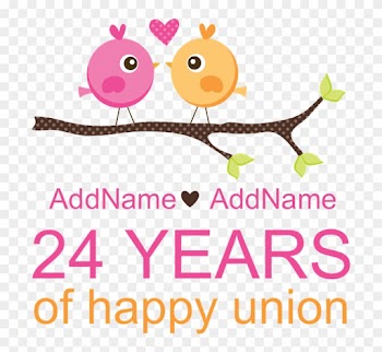 24th Wedding Anniversary Personaliz 5'x7'area Rug - Anniversary 22 Years Married