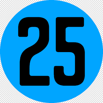 25 Number Download PNG Image