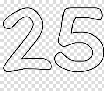 25 Number PNG Background Image