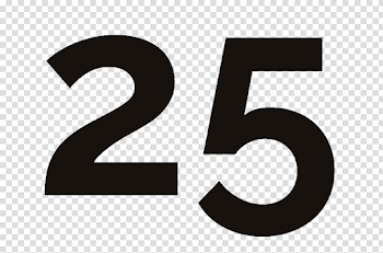 25 Number PNG High-Quality Image
