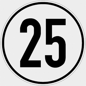 25 Number Transparent Images