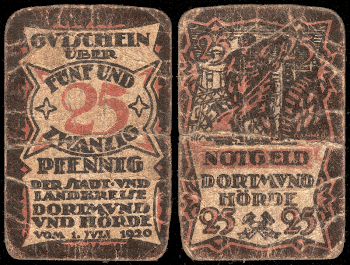 25 Pfennig Notgeld banknote of Dortmund-Hörde, | Free Photo - rawpixel