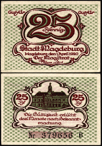 25 Pfennig Notgeld banknote of Magdeburg | Free Photo - rawpixel