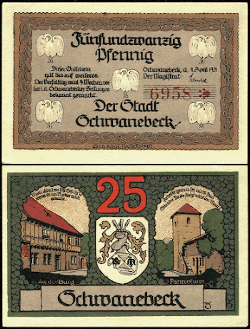 25 Pfennig "Notgeld" banknote of Schwanebeck, | Free Photo - rawpixel