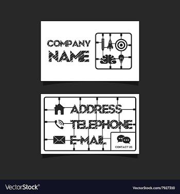 250business card 12 vector image