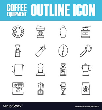 263outline coffee icon vector image