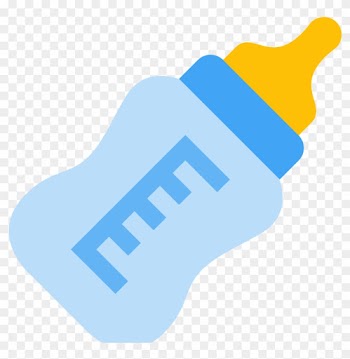 28 Collection Of Baby Bottle Clipart Blue - Baby Bottle Icon Png