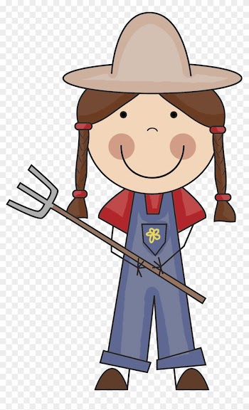 28 Collection Of Farmer Girl Clipart - Farm Girl Clip Art