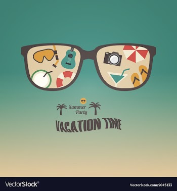 284summer sunglasses vector image