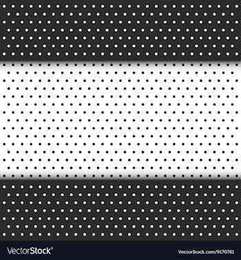 296black and white polka dot pattern vector image