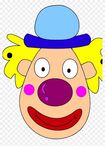 299 Evil Clown Clipart Free - Clown Head Clipart
