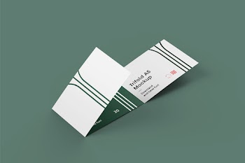 3-Fold Brochure Mockup trifold a5 mockup nandun! ve fun! 20 