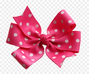3-inch Baby Pink And White Polka Dot Bow - Headband Png For Baby Girl