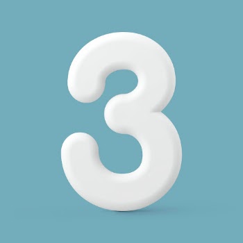 3 number clipart, 3D rendering | Free Photo - rawpixel