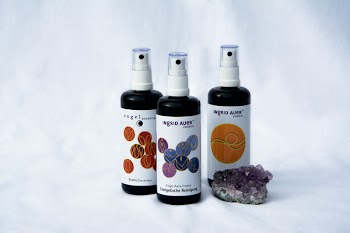 3 Spray Bottles Near Purple Geode