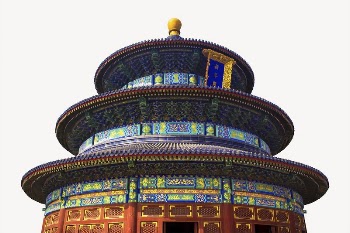 3-tier pagoda collage element psd | Free PSD - rawpixel