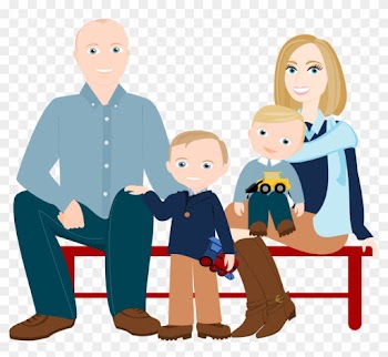 3 To 5 People Cartoon Family Drawing ~ Custom Illustration - Family Png Cartoon