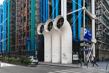 3 White Air Pipes Photo
