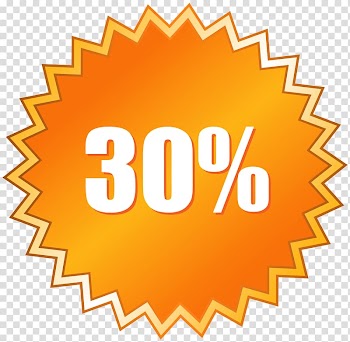 30% text illustration,,30 Off Sale Label transparent background PNG clipart