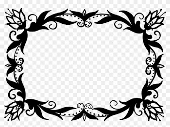 3321 × 2324 Px - Black Floral Frame Vectors