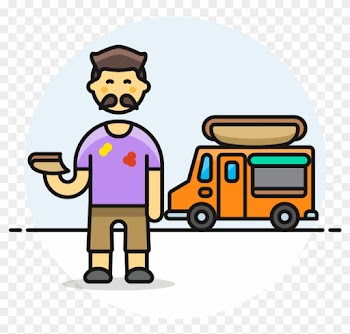 35 Hotdog Food Truck Male Asian - Fast Food