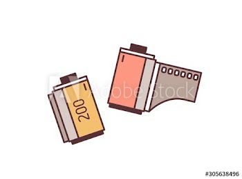 35mm filmstrip vector illustration
