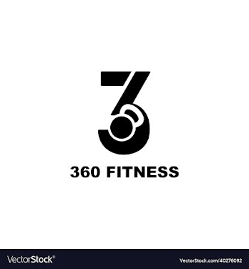 360 fitness gym logo design